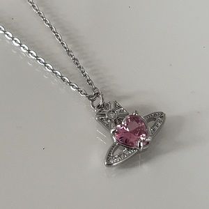 Heart Shaped Saturn Necklace